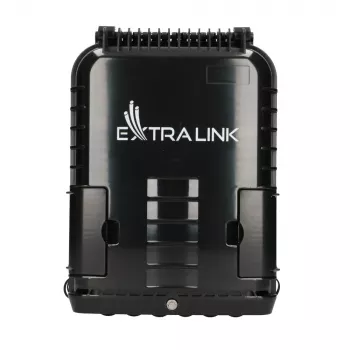 Scatola di terminazione in fibra ottica Extralink Jennifer 16 fibre nero con connettore