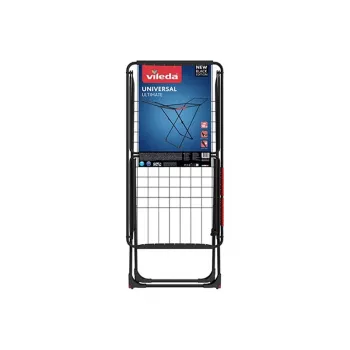 Stendibiancheria VILEDA Universal Ultimate Indoor/Outdoor — acciaio, 18 m di stenditura, pieghevole, 1800×930×550 mm
