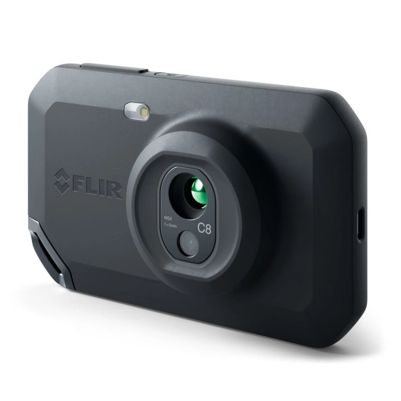 FLIR C8 termocamera compatta, 320x240, MSX, da -20 a 450 °C, display LCD, Wi-Fi, nera