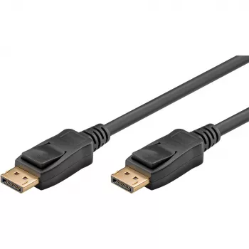 Cavo Essential DisplayPort maschio > DisplayPort maschio, 8K / 120Hz (nero, 1 metro, 40 Gbit/s, DisplayPort 2.0 / 2.1)