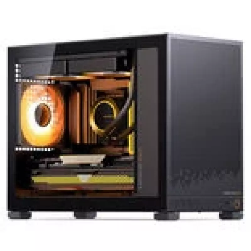 Case PC Jonsbo D32 STD + dissipatore a liquido completo TRYX PANORAMA SE, ARGB - 240 mm, nero