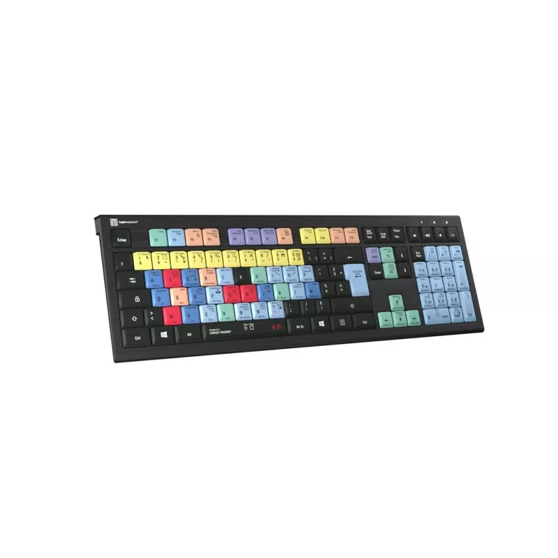 Tastiera Logickeyboard LKB-CBASE-A2PC-FR universale USB AZERTY francese nera