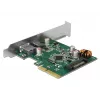 DeLOCK 90299 Scheda PCIe x4, 1x USB Type-C + 1x USB Type-A, USB 3.2 Gen 2 (10 Gbps)