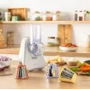 Affettatrice elettrica per verdure Tefal Fresh Express DN853BE0 — 150 W, 3 inserti intercambiabili, 1 velocità, crema