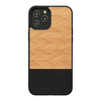 Custodia per cellulare man and wood per iPhone 12 Pro Max — spina di pesce nero