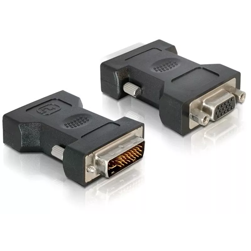 VGA 15 poli connettore femmina a DVI 24+5 connettore maschio DeLOCK 65016