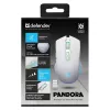 Mouse gaming wireless DEFENDER Pandora White – ambidestro, 3200 DPI, 6 tasti, programmabile, ottico, USB