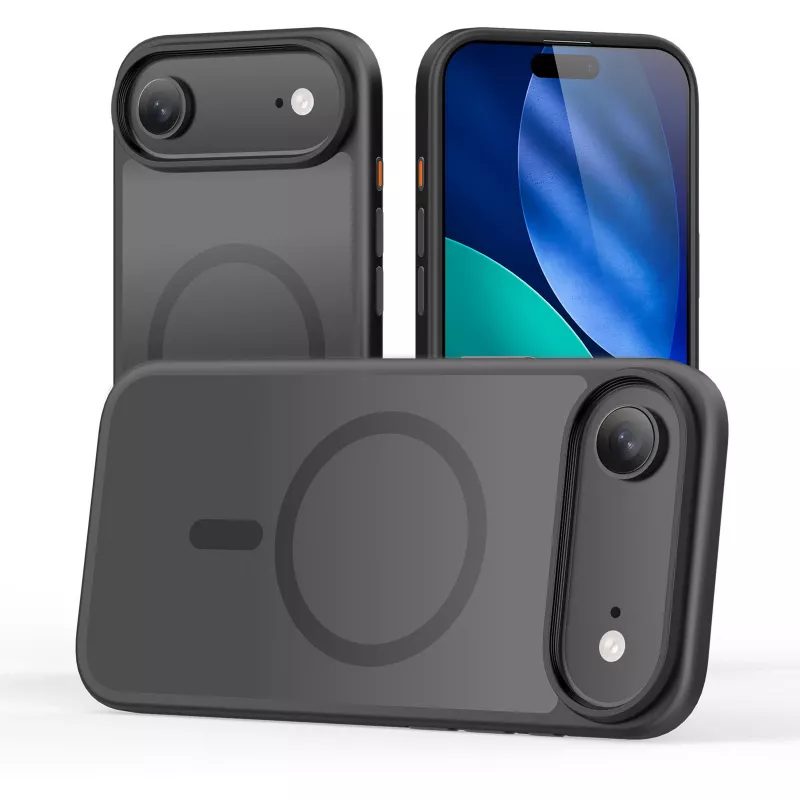 StyleShell INVISIO, custodia per cellulare nero, iPhone 17 Air, compatibile MagSafe