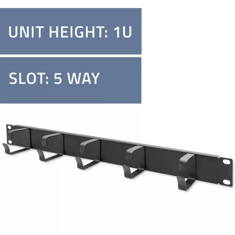 Gestione cavi QOLTEC 54515 1U per rack 19 pollici