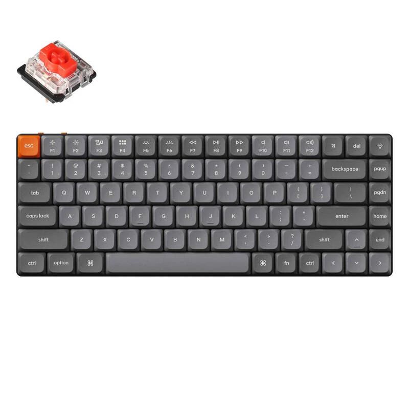 Tastiera Keychron K3 Max universale USB RF wireless Bluetooth grigio 75%