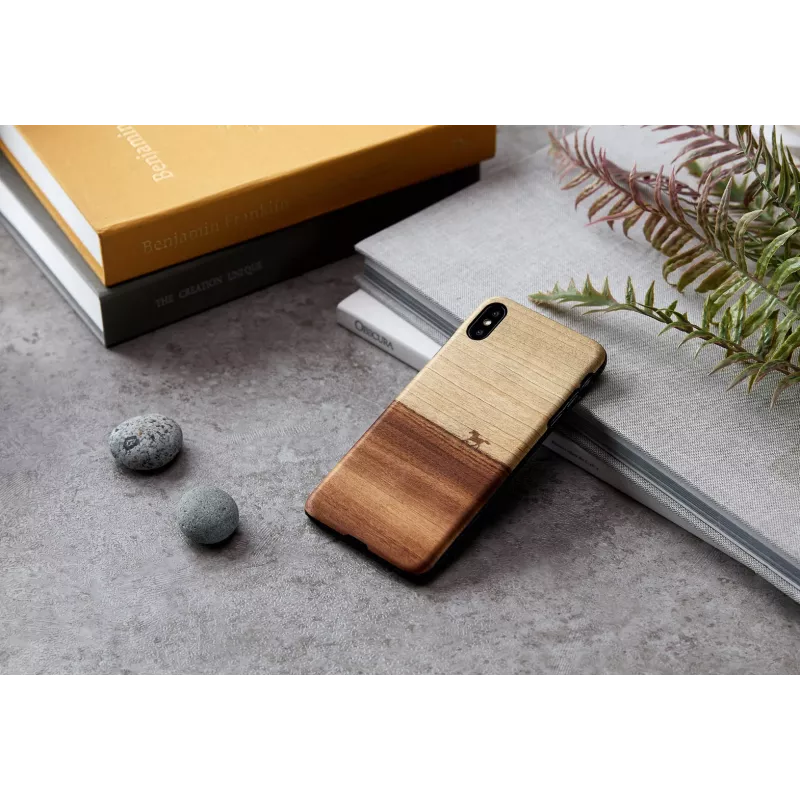 Custodia per cellulare Man and Wood per iPhone XS Max — custodia protettiva nera