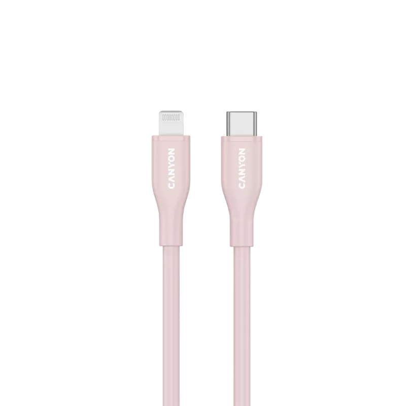 CANYON Cavo CLNM60 C-L 60W MFI 1m silicone rosa