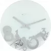 NeXtime orologio 8115 Dropped, Ø43 cm, da parete, argento