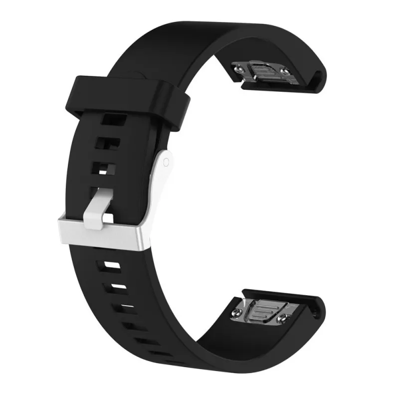 Cinturino in silicone FIXED per Garmin QuickFit 20 mm, nero