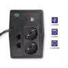 Qoltec Monolith UPS (gruppo di continuità) doppia conversione (Online) 0,45 kVA 240 W 2 prese
