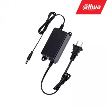 Alimentatore DAHUA PFM320 per telecamere di sorveglianza, ingresso 100–240 V, cavo 0,5 m, nero, 45×104 mm
