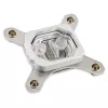 Water block Aqua-Computer 21801 — acrilico/alluminio/nichel, 98×98×22 mm