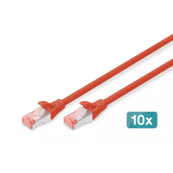 Cavo di rete Digitus CAT 6 S/FTP RJ-45 5m Rosso
