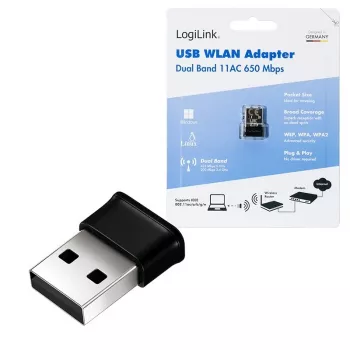 Adattatore WLAN USB wireless, 11ac, 650 Mbit