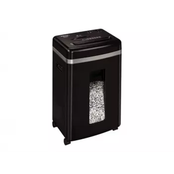 Distruggidocumenti Fellowes Powershred 450M micro-cut, capacità 9 fogli, 2 x 12 mm, contenitore da 22 litri, nero