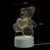 Lampada da notte Extralink HOME cuore illusione ottica 3D lampada da comodino USB