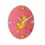 NeXtime orologio 8810 Tickle My Tummy, Ø30 cm, da parete, rosa/multicolore