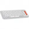 Logitech POP Icon Combo Bluetooth QWERTZ Swiss arancione bianco mouse