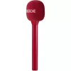 Microfono portatile per interviste Rode Interview GO – rosso (compatto, a mano, plug-and-play)