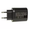 Caricabatterie da parete USB MACLEAN MCE479B — 3 porte USB, 18W di potenza totale, compatto
