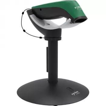 Scanner di codici a barre portatile Socket Mobile SocketScan S740 — 1D/2D LED, Bluetooth wireless, batteria ricaricabile AA NiMH, 117 g, nero/verde