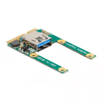 DeLOCK Mini PCIe I/O 1 x USB 2.0 Type-A femmina Full-Size Half-Size
