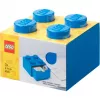 Cassetto da scrivania LEGO 4, scatola contenitore blu, con stud