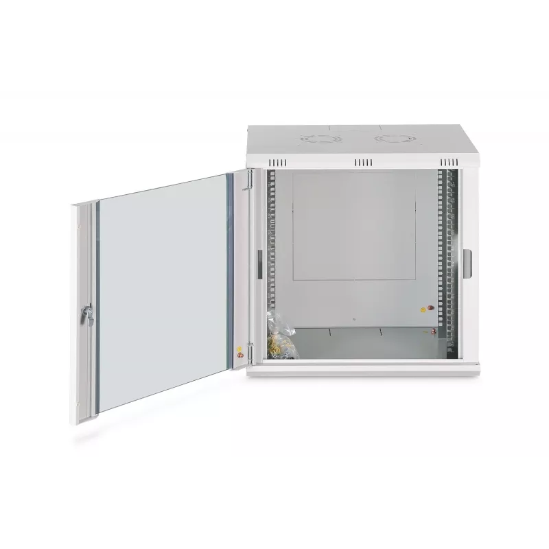 Armadio da parete DIGITUS Dynamic-N 12U, 19 inch, 600x450 mm (LxP), IP20, serratura a chiave, smontato