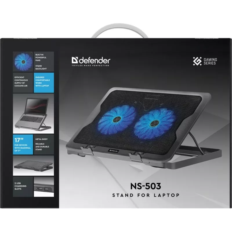 Base raffreddante per notebook DEFENDER NS-503 per laptop fino a 43,2 cm (17