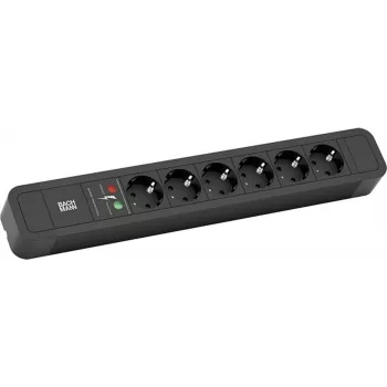Cavo prolunga elettrica Bachmann Primo 2 2m 6 prese AC nero