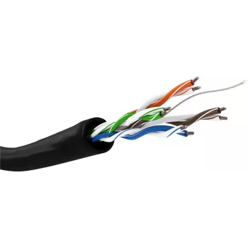 Cavo di rete Goobay CAT 5e U/UTP 100m Nero