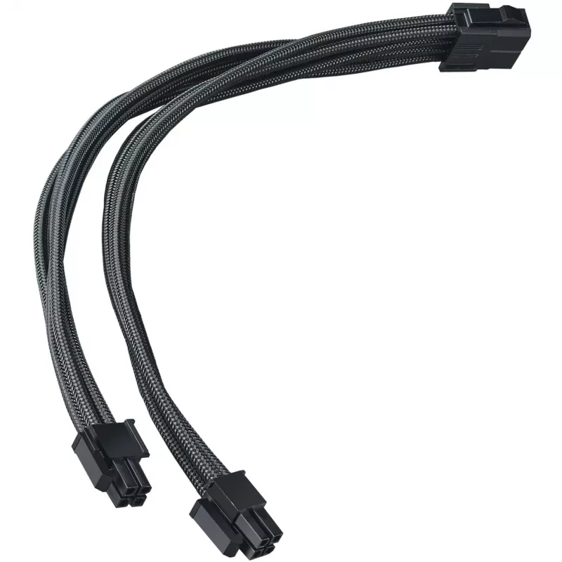 SilverStone SST-PP07E-EPS8B cavo di prolunga EPS 8 pin a EPS/ATX 4+4 pin, 30 cm, nero