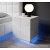 Comodino Cama REJA bianco lucido/bianco lucido