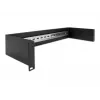 Delock 66884 Pannello per guida DIN da 19 pollici, 2U, nero