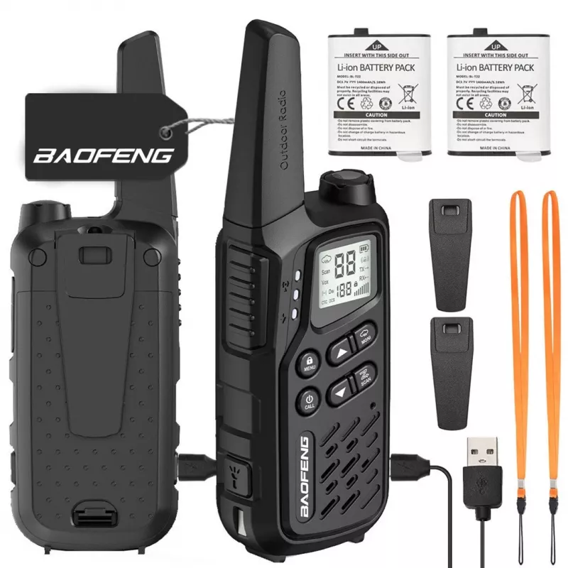 Walkie-talkie Baofeng BF-T25E nero, 2 pezzi