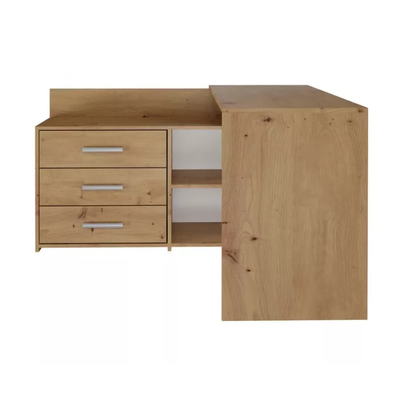 Scrivania per computer angolare Top e Shop DANY ARTISAN KPL, a L, truciolare, color rovere