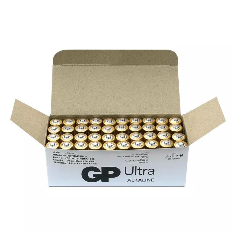 Batterie alcaline GP Battery LR6 AA 40 pezzi (modello 15AU21-S2)