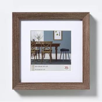 Portafoto singolo Walther EF440N noce MDF larghezza 20 mm