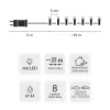 Catena luminosa LED Extralink 500 LED multicolore, 25 m, interno/esterno, modello EX.73318