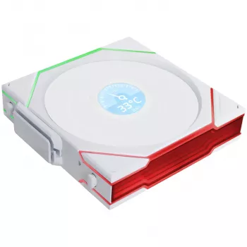 Ventola per case 120 mm Lian Li 12RTLLCD1W1W ARGB Wireless LCD bianco