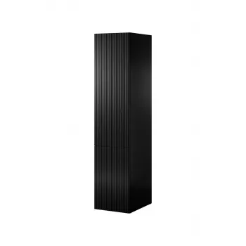 Armadio cama meble PAFOS 1D, 45×55,5×198,5 cm, nero opaco, 4 ripiani