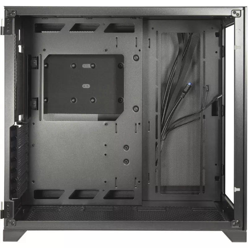 Case gaming ATX C-703 Vision, vetro temperato, nero