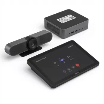 Controller touch per conferenze Logitech TAPMST/LBL/1 con controllo touch per Microsoft Teams, installazione da tavolo