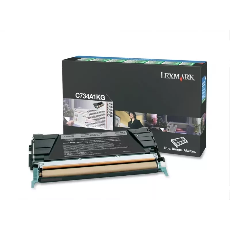 Lexmark - cartuccia toner - 1 x nero - 8000 pagine - LRP / LCCP (0C734A1KG)