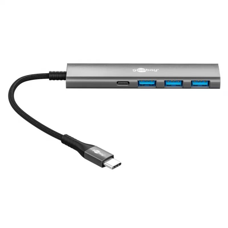 Goobay Slim hub USB 4 porte USB-C a/USB-A 5 Gbit/s - -Plug> 1x (76562)